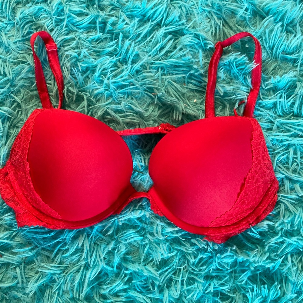 Red Lace Women's Bra